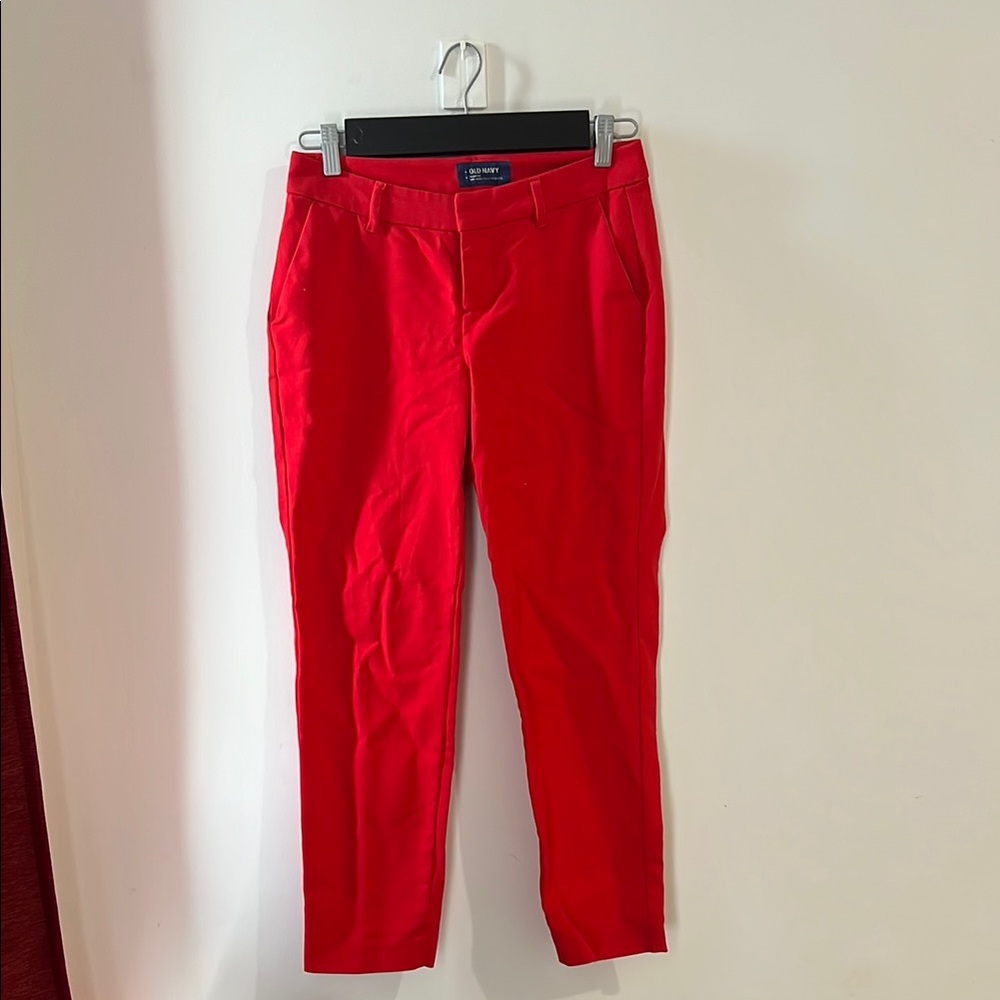 Old Navy Red Chino Pants